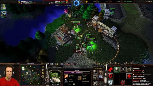 Honorable Orc vs Orc when suddenly THE CREEPS FREAKING JOIN IN! - WC3 - Grubby смотреть онлайн