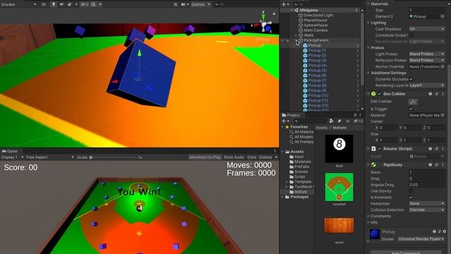 Roll-a-Ball Game Unity Test смотреть онлайн