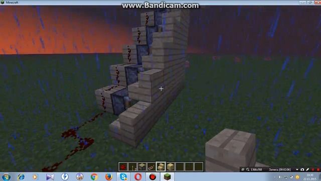 Как сделать выдвижную лестницу в Майнкрафте смотреть онлайн