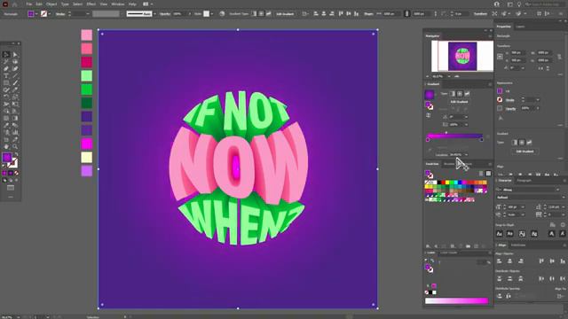 КАК СДЕЛАТЬ 3D ТЕКСТ_ ОЧЕНЬ ПРОСТО. Урок в ADOBE ILLUSTRATOR смотреть онлайн