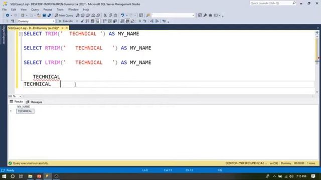 Trim Function in SQL|SQL Tutorial - 23 | Technical Analytics | смотреть онлайн