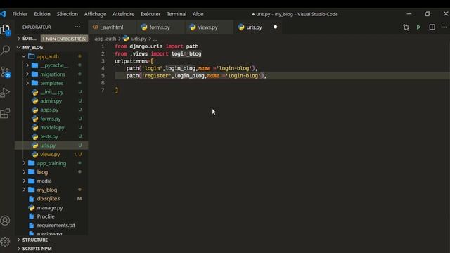 Créer des application web avec Django python fr | Episode 12: Création des utilisateurs смотреть онлайн