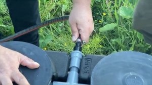 АЭРАТОР В ПРУД. УСТАНОВКА КРУГЛОГОДИЧНОГО АЭРАТОРА HIBLOW-100 с МЕМБРАННЫМИ РАСПЫЛИТЕЛЯМИ MATALA.