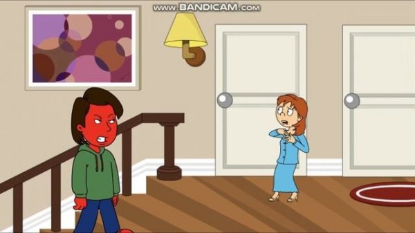 Caillou gives Rosie a Caillou Error