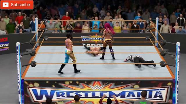 WWE Wrestlemania 33 Raw Women's Championship Bayley vs. Charlotte Flair vs. Sasha Banks Predictions смотреть онлайн