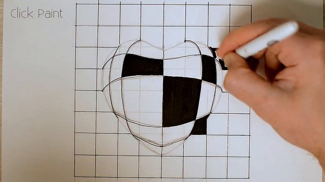 Как нарисовать Объемный 3Д Рисунок Сердце /3D Art Pop Heart смотреть онлайн
