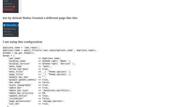 Wordpress: Redux Setting on custom created admin page смотреть онлайн