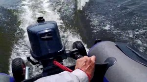 КОМПЛЕКТ:   ПВХ ЛОДКА МУССОН 2900 НДНД БЕЗ КИЛЯ +   МОТОР ТАРПОН 5 Л.С. 2 ТАКТНИК ОТ СЕА ПРО