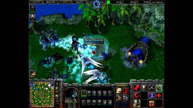 Warcraft III: Heros of the Storm mod, Scourge Gameplay. смотреть онлайн