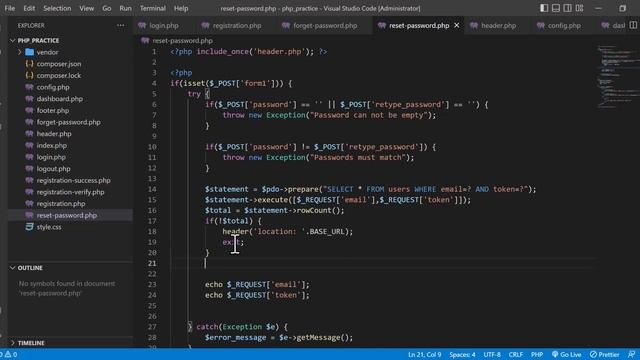 73. Authentication System - Reset Password | PHP Bangla Tutorial | Basic to Advanced | PHP 8.2 смотреть онлайн
