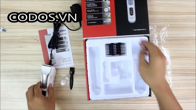 Khui hộp tông đơ cắt tóc Codos 331 смотреть онлайн