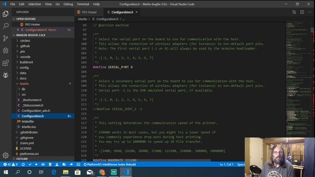 Compiling Marlin 2 0 with VsCode and PlatformIO смотреть онлайн