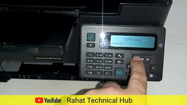 How to setup IP addreas in HP Laserjet pro MFP M127fn смотреть онлайн