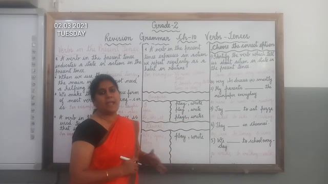 Grade-2 Grammar Ch-10 Verbs- Tenses (Part-1 Simple Present Tense) смотреть онлайн