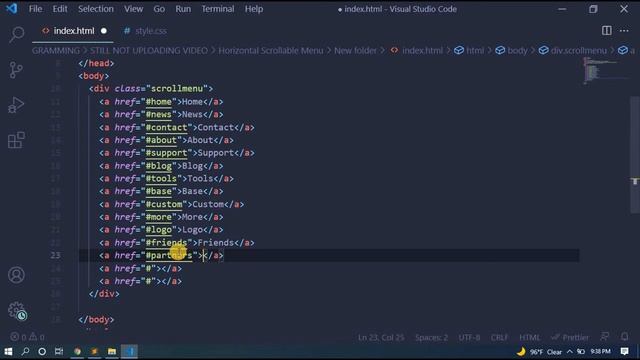 HTML CSS Horizontal Scrollable Menu Bar ? How To Make Scrollable Menu Bar. смотреть онлайн