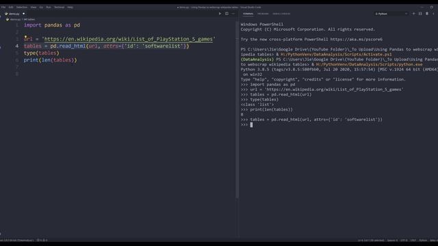 Webscraping Wikipedia tables using Pandas | Python Tutorial смотреть онлайн