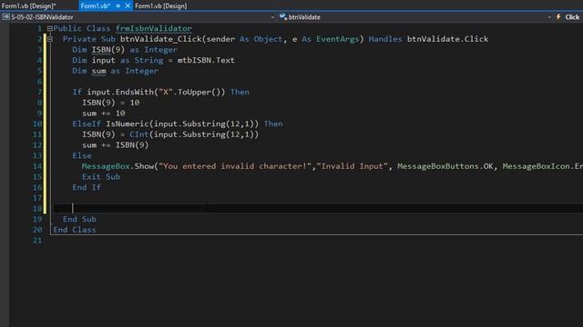 Introduction To Programming Using Visual Basic - ISBN Validator смотреть онлайн