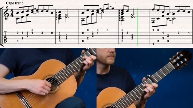 Key - Minecraft (Acoustic Classical Fingerstyle Tabs Song C418 Cover) смотреть онлайн
