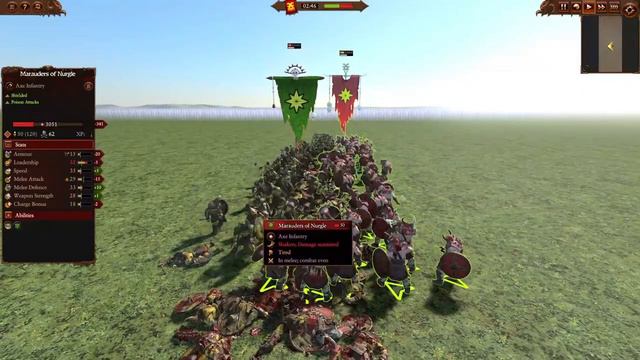 Marauders Of Khorne VS Marauders Of Nurgle. Total War Warhammer 3