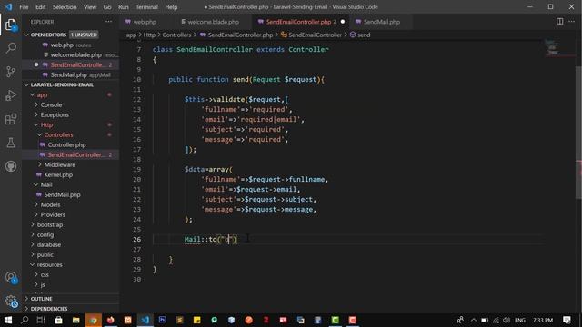 Laravel Sending Email смотреть онлайн