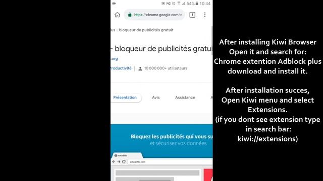 AdBlock Plus For Android Devices (Kiwi Browser) смотреть онлайн