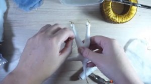 Ватная игрушка на елку Девочка на коньках/Как сделать каркас для ватных игрушек