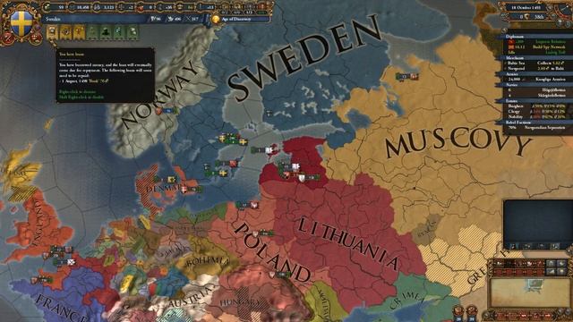 Let’s Play Europa Universalis IV – Golden Century - Sweden –King of the North is Not OP! - Part 7 смотреть онлайн