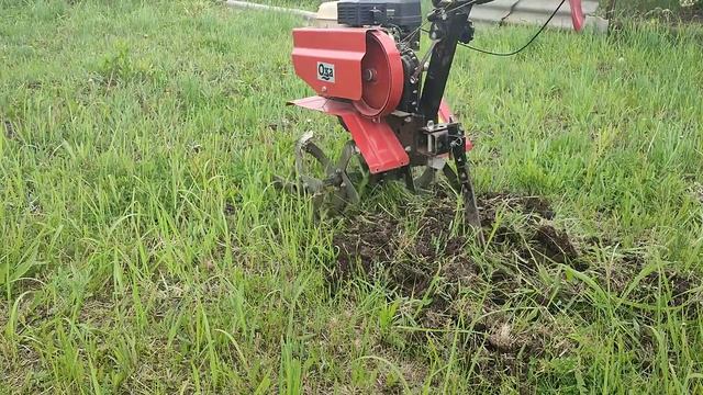 Как легче обработать целину мотоблоком.