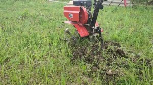 Как легче обработать целину мотоблоком.