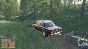 ПОЕХАЛ В ЛЕС ЗА ДРОВАМИ И НАШЕЛ БРОШЕННЫЙ МОТОЦИКЛ! FARMING SIMULATOR 19