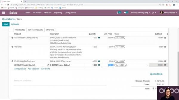 Sales Basics and Your First Quotation | Odoo Sales