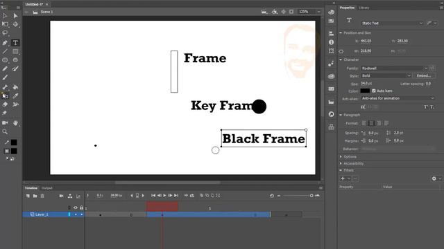 Adobe Animate Tutorial Series part 2 Timeline and key frame смотреть онлайн