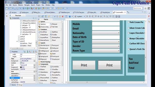 How to Create a Customer Billing System in Java Eclipse - Full Tutorial смотреть онлайн