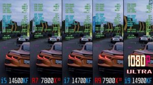 i5 14600KF vs R7 7800X3D vs i7 14700KF vs R9 7900X3D vs i9 14900KF || INTEL vs RYZEN ||