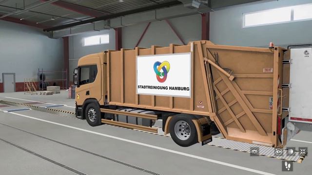 [ ETS 2 1.46 BÊTA ] SCANIA P GARBADGE TRUCK смотреть онлайн