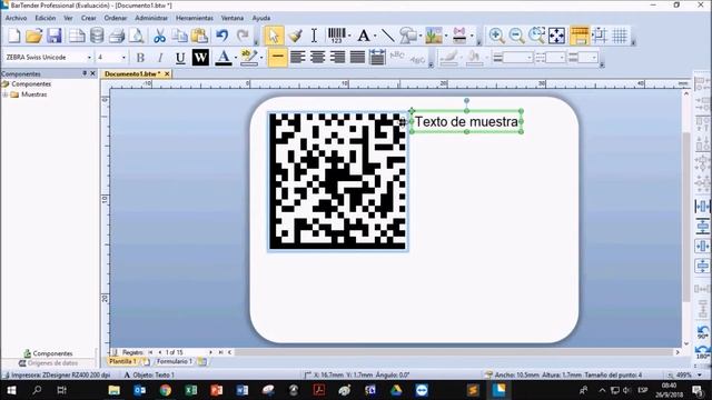 Diseñar Etiqueta GS1 Datamatrix 4 IA