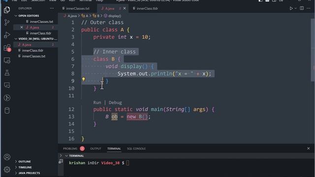#038 Inner Classes in Java смотреть онлайн