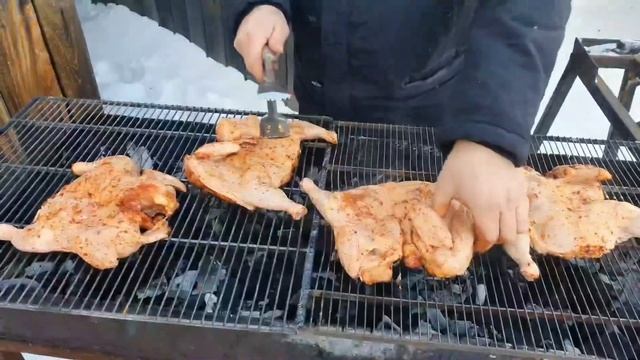 Барбекю из курицы # chicken barbecue # таджикготовит # смотреть онлайн