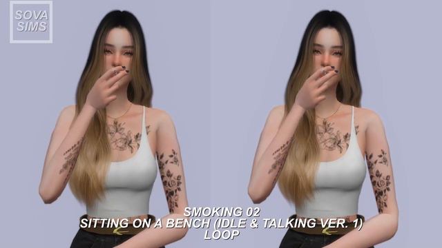 Sims 4 Animations Download - Pack #45 (Smoking Animations)