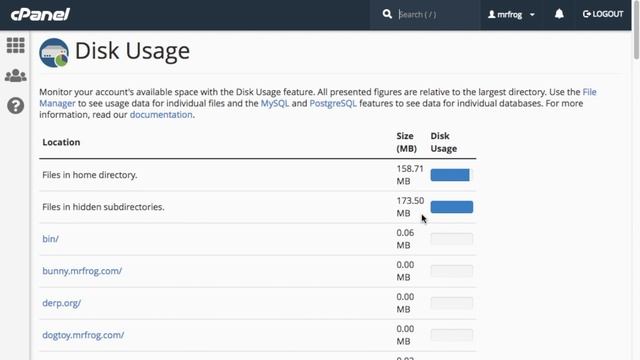 cPanel Tutorials - Disk Usage смотреть онлайн