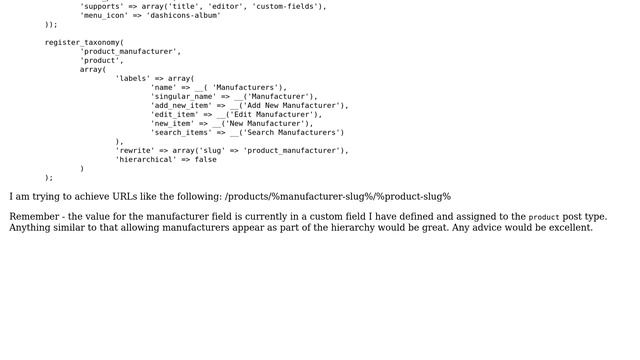 How to use an ACF taxonomy relationship field as part of the URL structure for a custom post type? смотреть онлайн