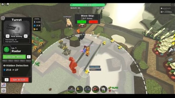 Турель тдс обновление, Turret tds, roblox