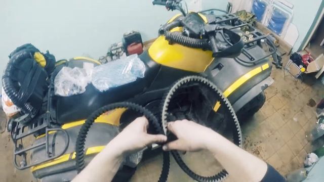 CFMOTO 500.Сравнение ремней вариатора с AliExpress и штатного после 5000 км. Реально сток?! смотреть онлайн