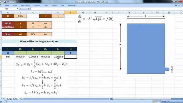 Excel for Chemical Engineers I 33 I Differential Equations (2/3) смотреть онлайн