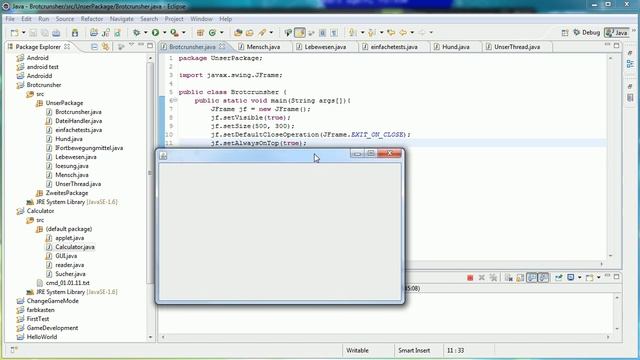 Java Tutorial 64 - GUI einführung / JFrame смотреть онлайн