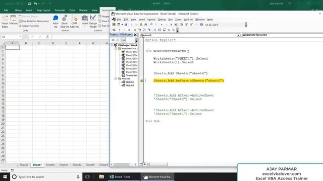 HOW TO ADD SHEETS - VBA COMMANDS - Series 1/10 -Video 652 смотреть онлайн