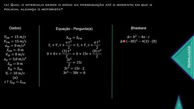 Exercício Resolvido – (MRUV) Um Motorista Dirige A Uma Velocidade Constante De 15 M/s !