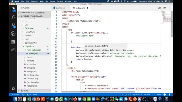 18 PHP Form Validation Tutorial in Urdu/Hindi | PHPDocs | PHP Tutorials смотреть онлайн
