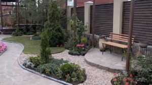 ВХОДНАЯ ЗОНА ВО ДВОР/КРАСИВЫЙ ДВОР/ ЛАНДШАФТ ПЕРЕД ВХОДОМ  /ЧАСТНЫЙ ДОМ