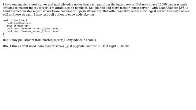 DevOps & SysAdmins: Nginx-rtmp-module How edge nodes pull streams from multi Master nodes смотреть онлайн